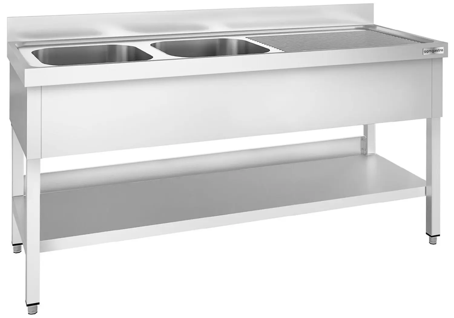 Стол с мойкой GGM Gastro STK207BL2 (Inox)