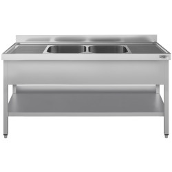 Masa cu chiuveta GGM Gastro STK207BM2#ECO (Inox) Thumb