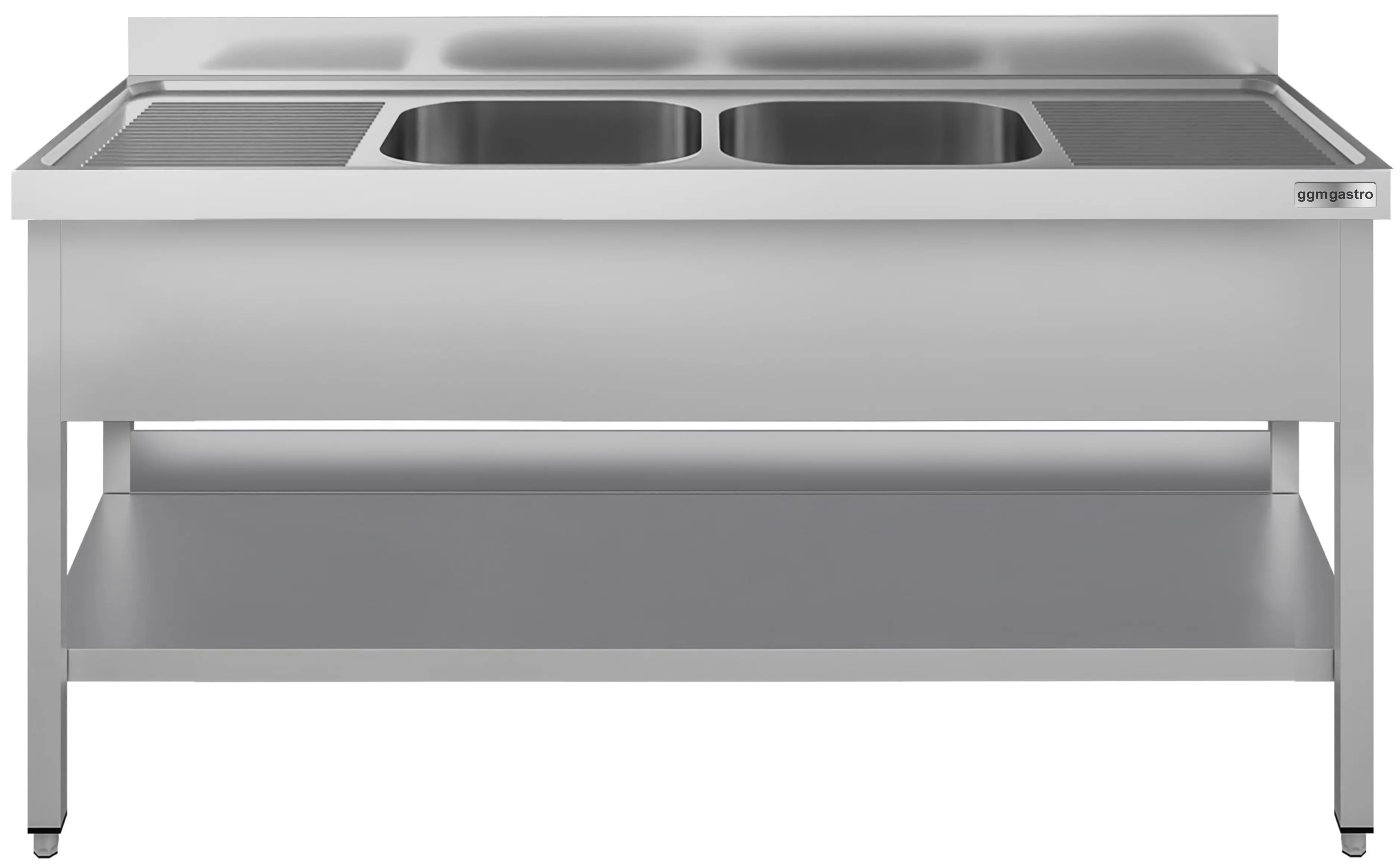 Masa cu chiuveta GGM Gastro STK207BM2#ECO (Inox) - 2