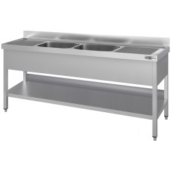 Masa cu chiuveta GGM Gastro STK207BM2#ECO (Inox) Thumb