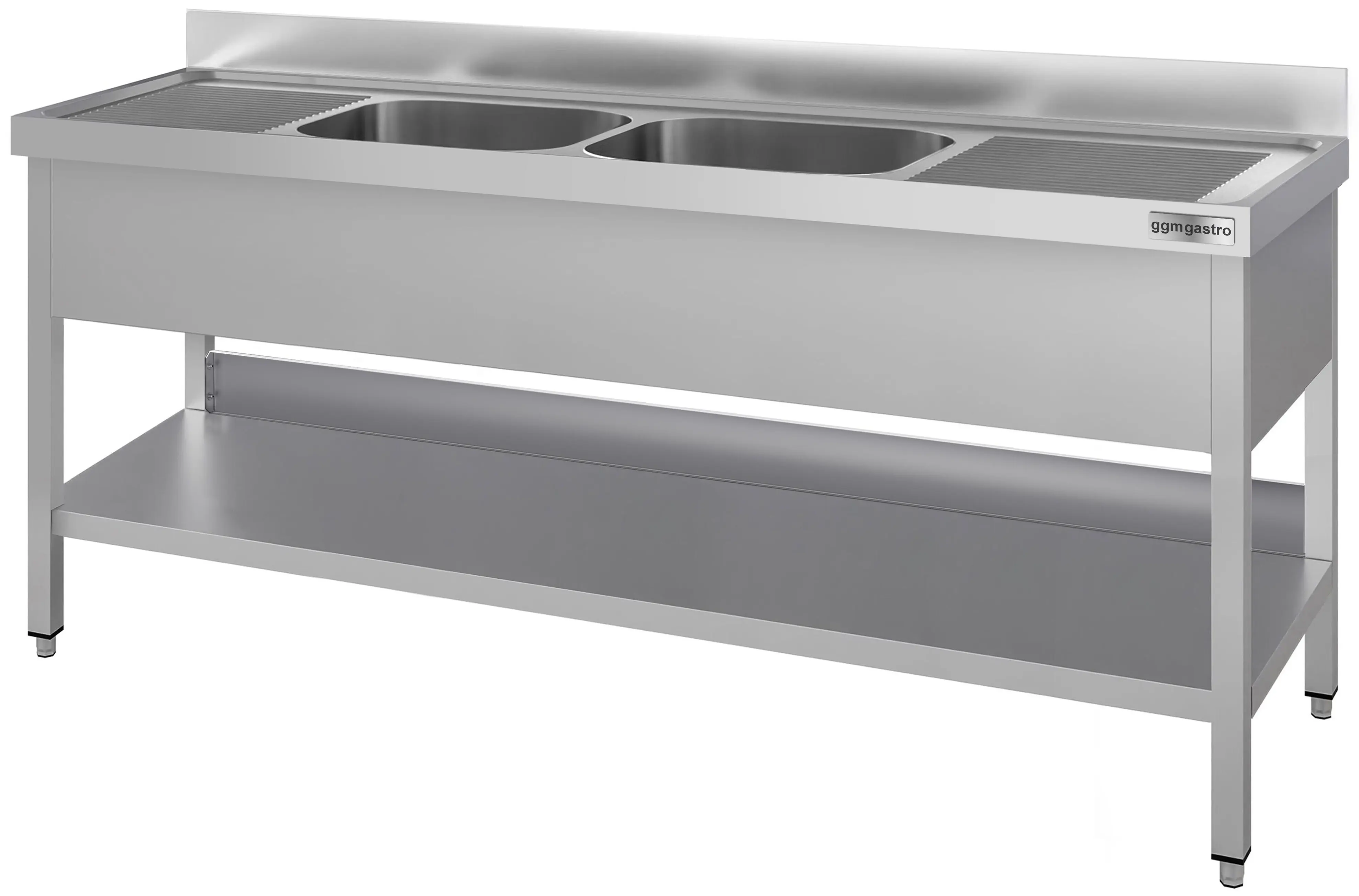 Masa cu chiuveta GGM Gastro STK207BM2#ECO (Inox) - 3