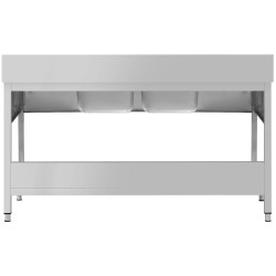 Masa cu chiuveta GGM Gastro STK207BM2#ECO (Inox) Thumb