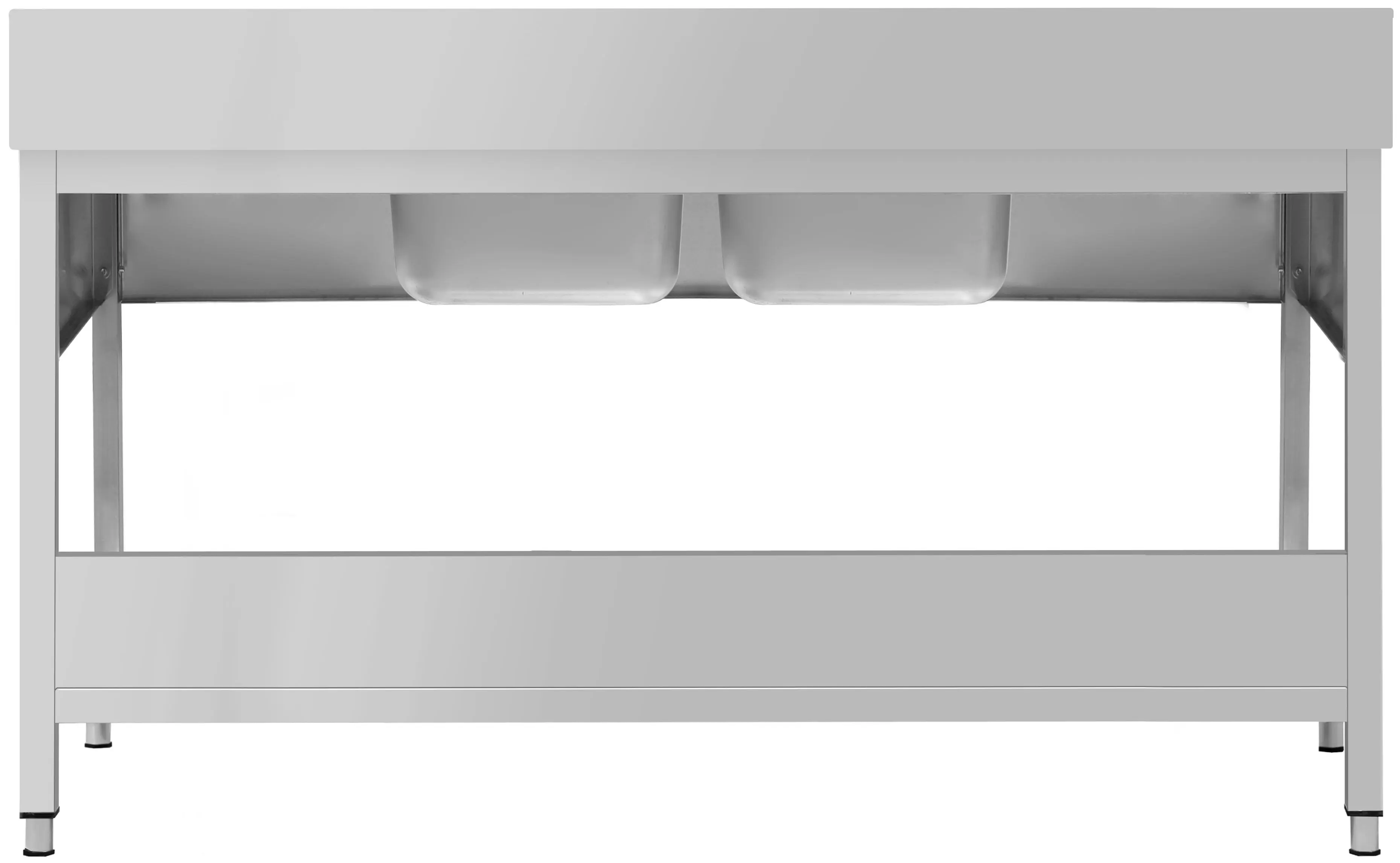 Masa cu chiuveta GGM Gastro STK207BM2#ECO (Inox) - 5