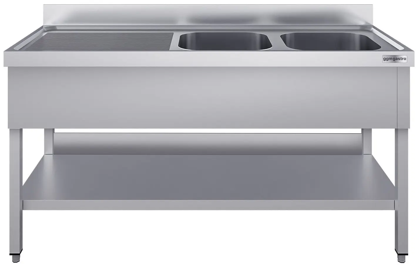Стол с мойкой GGM Gastro STK207BR2#ECO (Inox) - 2