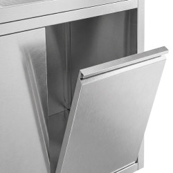 Стол-тумба с мойкой GGM Gastro SSAAK126BL1S#MEK46 (Inox) Thumb