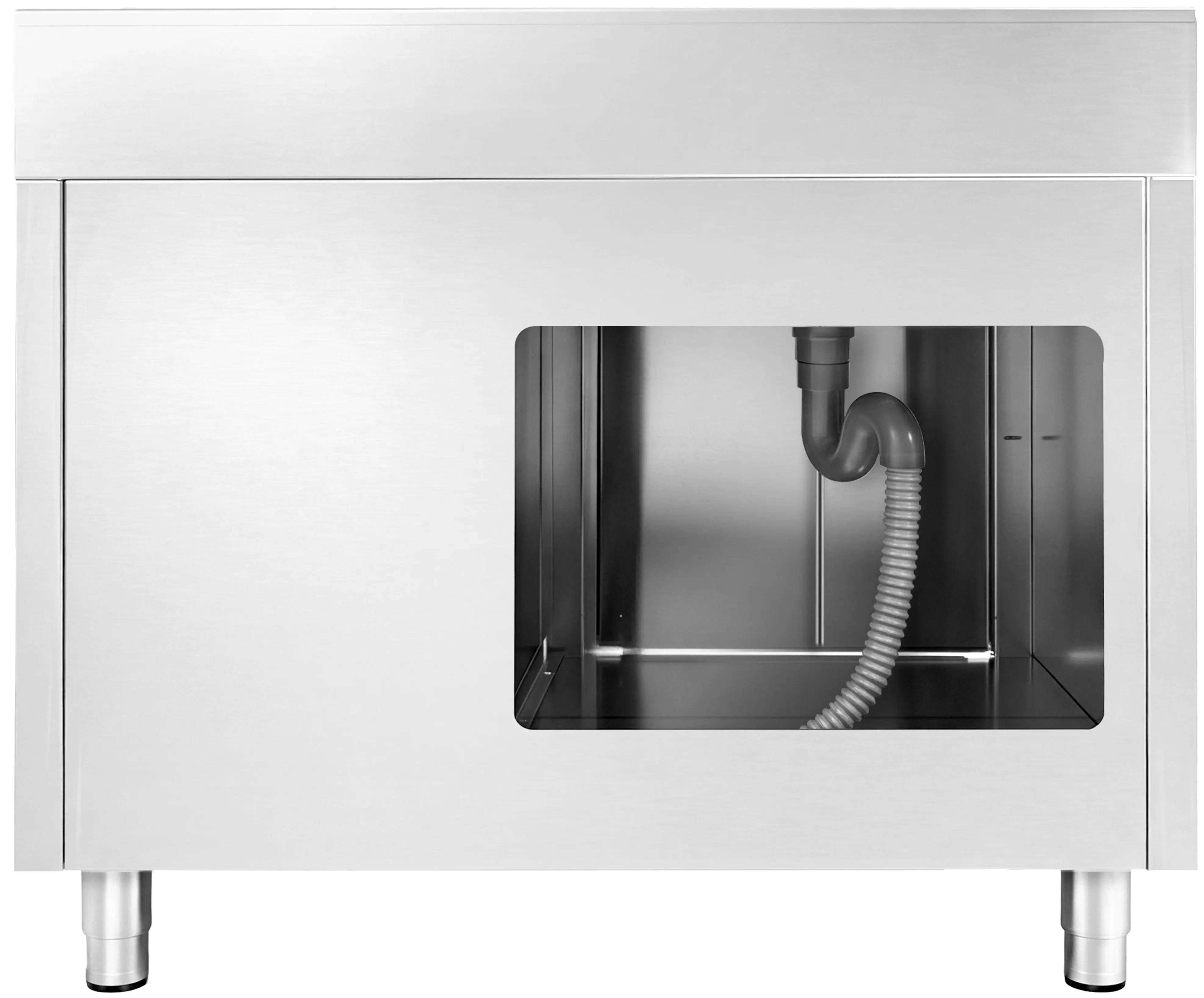 Стол-тумба с мойкой GGM Gastro SSAAK126BL1S#ST3K46 (Inox) - 4