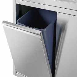 Стол-тумба с мойкой GGM Gastro SSAAK126BR1S#MEK46 (Inox) Thumb