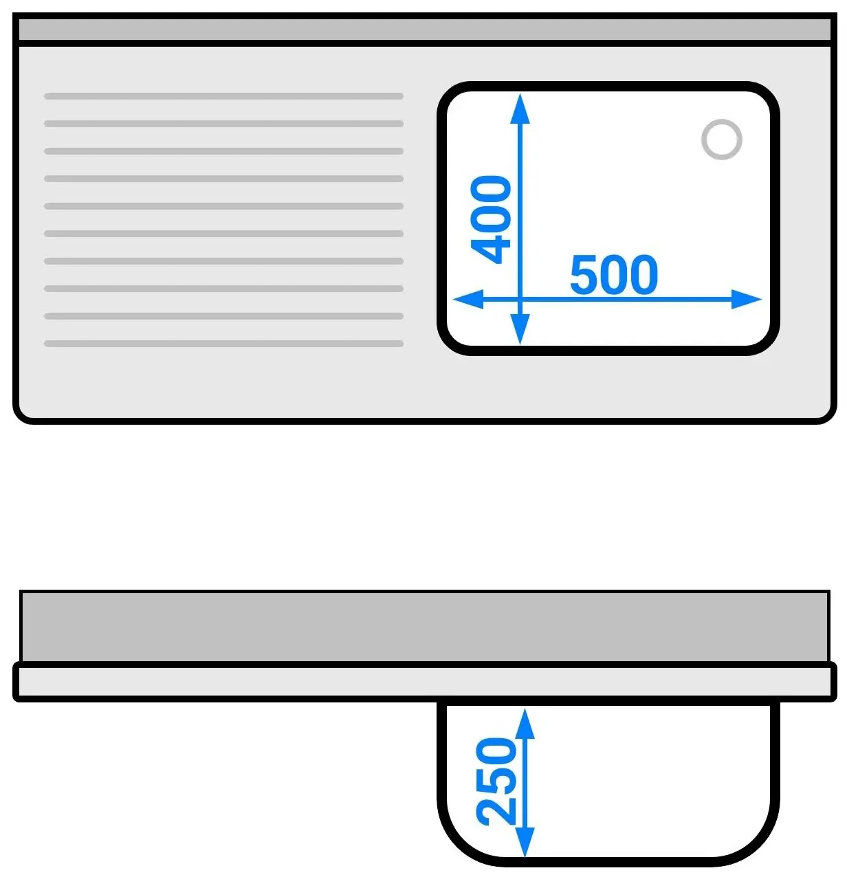 Стол-тумба с мойкой GGM Gastro SSAAK126BR1S#MEK46 (Inox) - 9