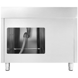 Стол-тумба с мойкой GGM Gastro SSAAK126BR1S#ST3K46 (Inox) Thumb