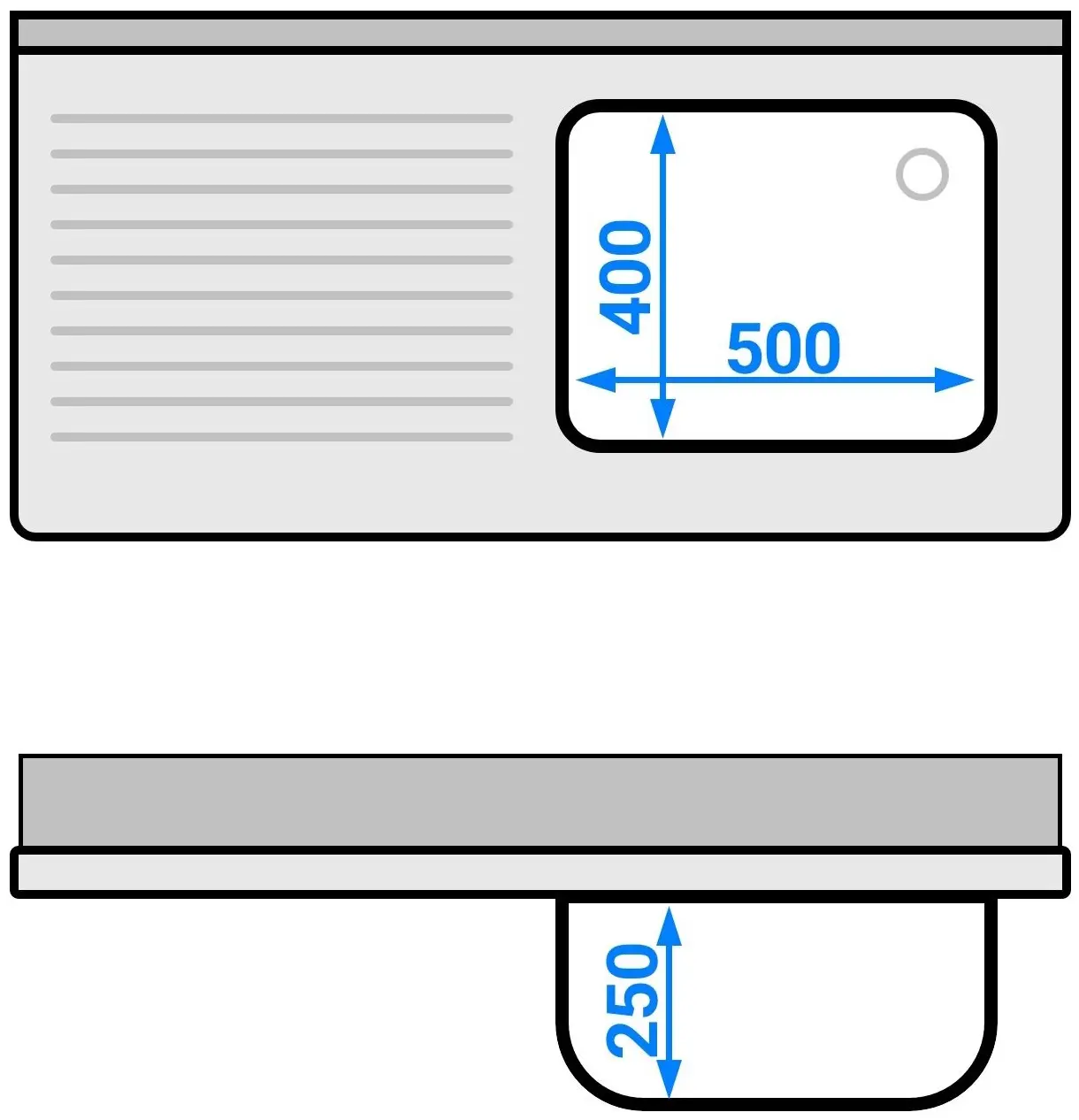 Стол-тумба с мойкой GGM Gastro SSAAK126BR1S#ST3K46 (Inox) - 8