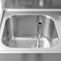 Стол-тумба с мойкой GGM Gastro SSAAK127BL1S#MEK47 (Inox) Thumb