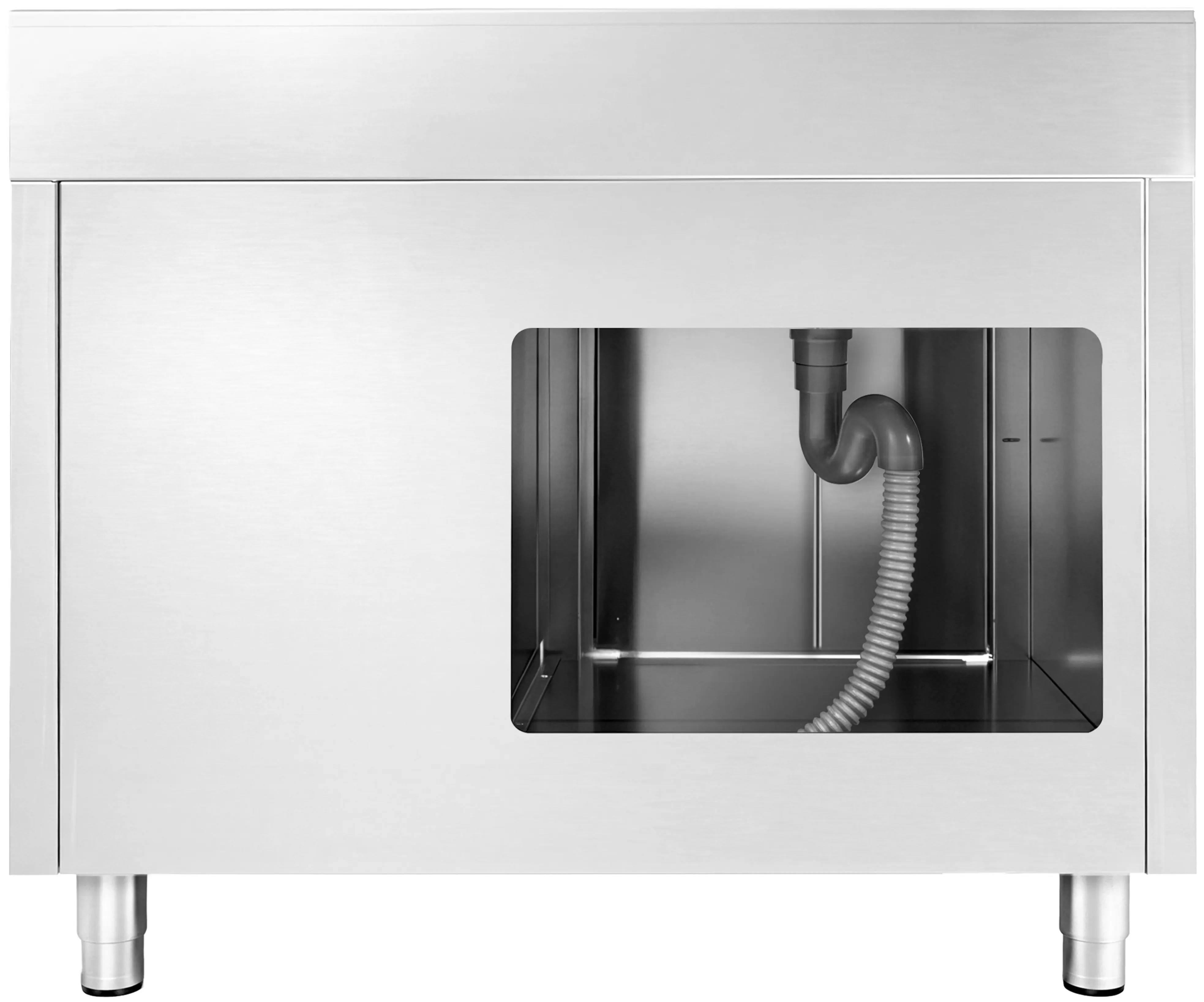 Стол-тумба с мойкой GGM Gastro SSAAK127BL1S#ST3K47 (Inox) - 4