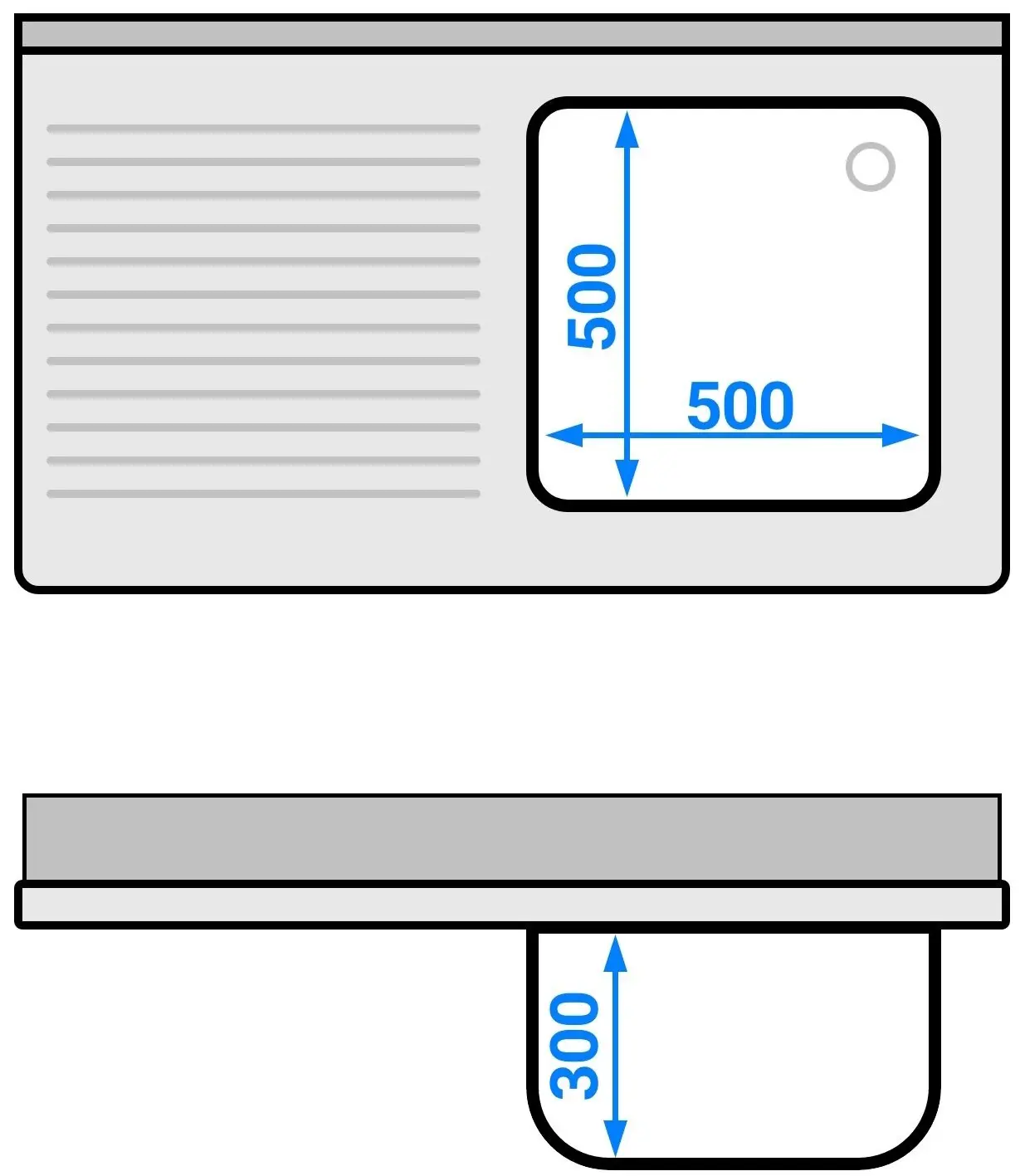 Стол-тумба с мойкой GGM Gastro SSAAK127BR1S#MEK47 (Inox) - 10