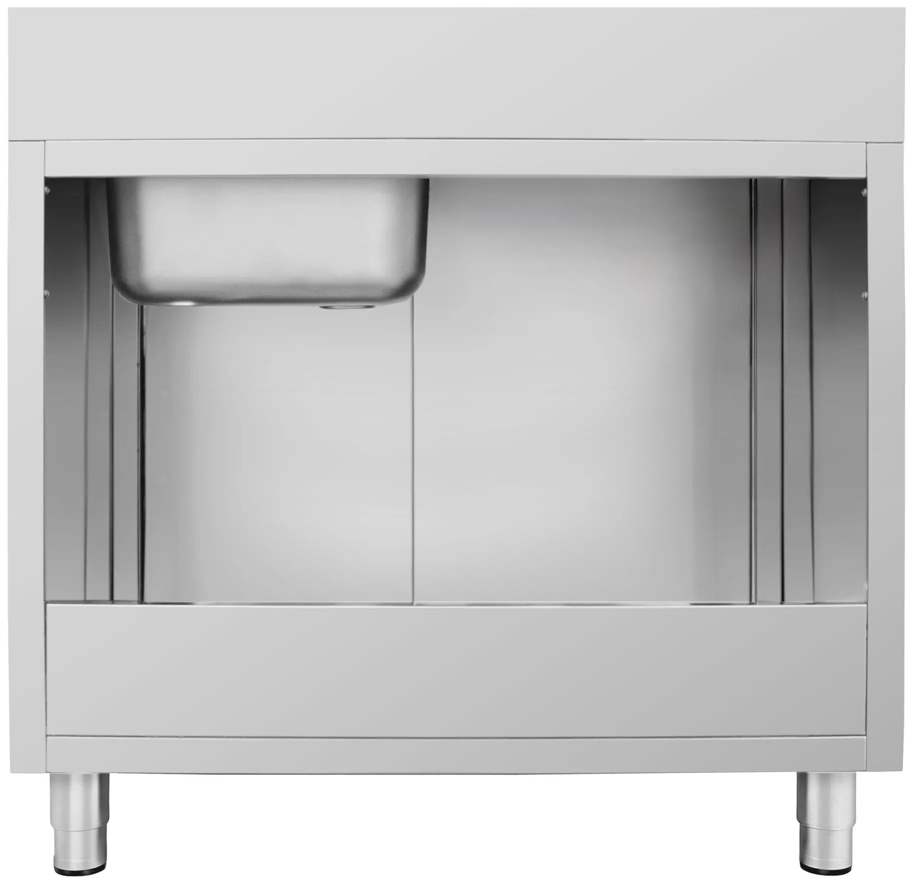 Masa-dulap cu chiuveta GGM Gastro SSK107BR1#ECO (Inox) - 4