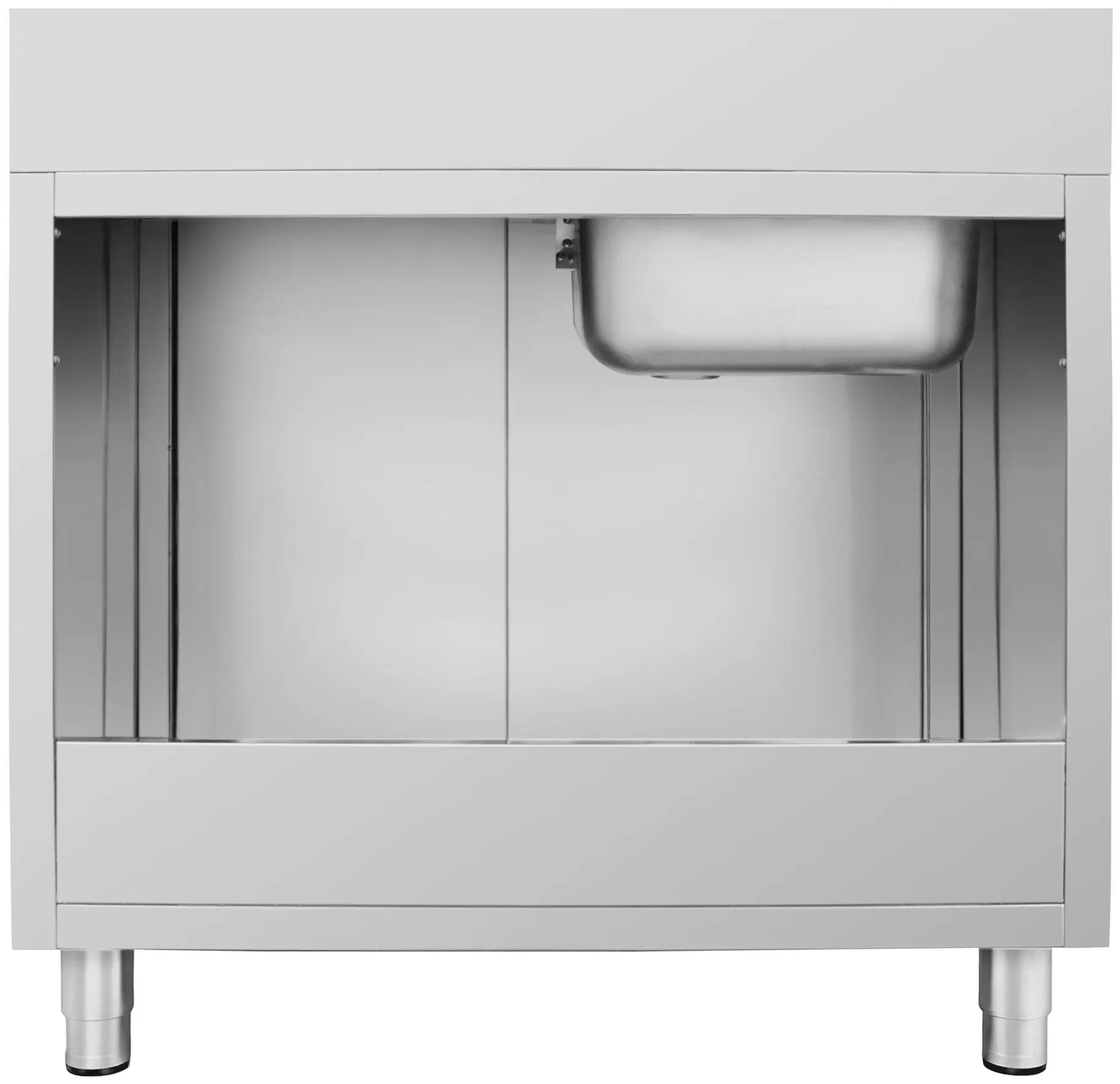 Стол-тумба с мойкой GGM Gastro SSK126BL1#ECO (Inox) - 4