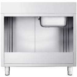 Стол-тумба с мойкой GGM Gastro SSK126BL1 (Inox) Thumb