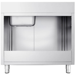Стол-тумба с мойкой GGM Gastro SSK126BR1 (Inox) Thumb