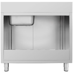 Стол-тумба с мойкой GGM Gastro SSK127BR1#ECO (Inox) Thumb