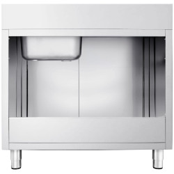 Стол-тумба с мойкой GGM Gastro SSK127BR1 (Inox) Thumb