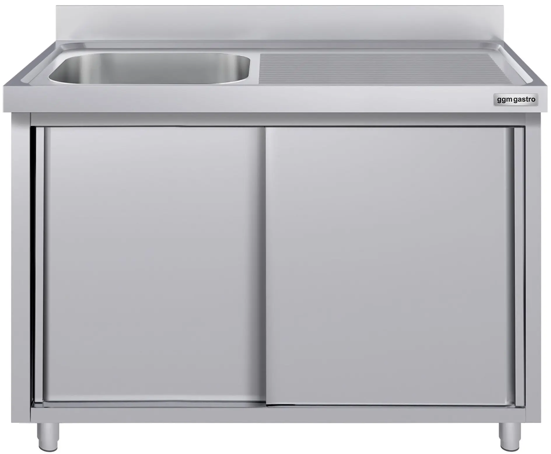 Masa-dulap cu chiuveta GGM Gastro SSK146BL1#ECO (Inox) - 2
