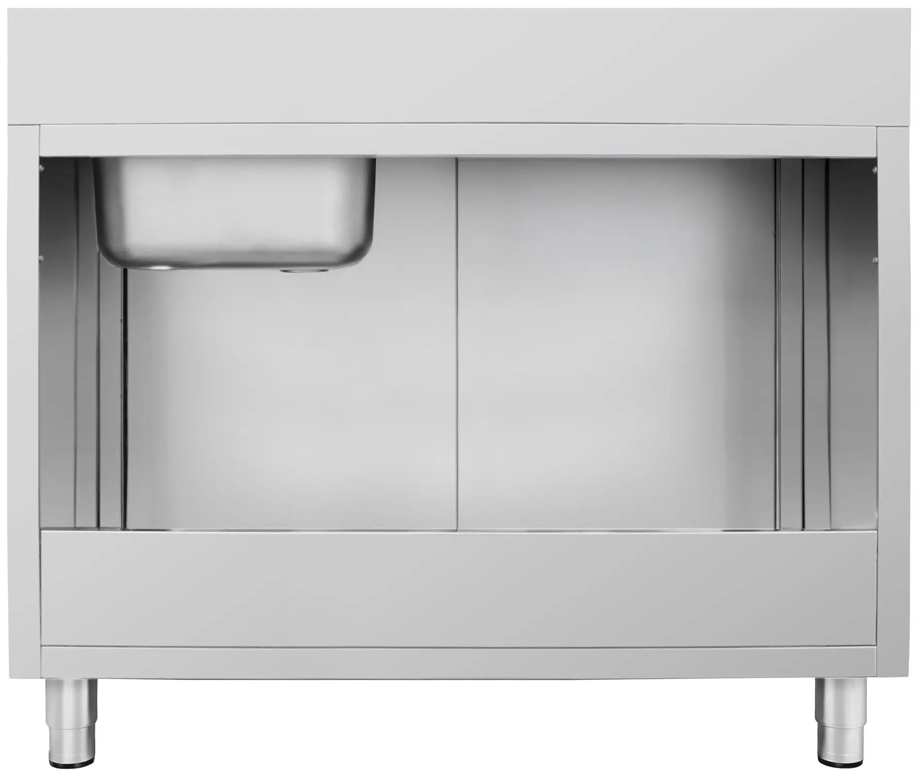 Masa-dulap cu chiuveta GGM Gastro SSK146BR1#ECO (Inox) - 4