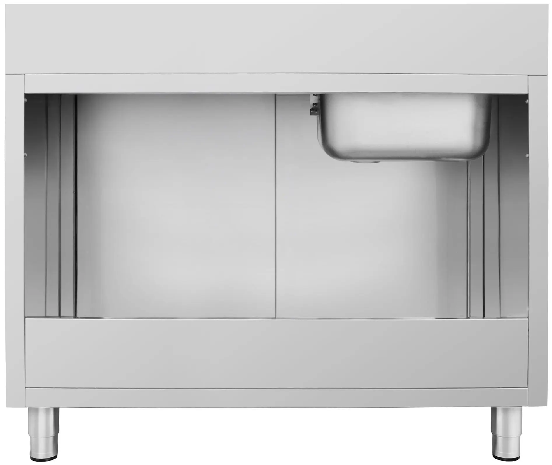 Стол-тумба с мойкой GGM Gastro SSK147BL1#ECO (Inox) - 4