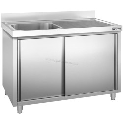 Стол-тумба с мойкой GGM Gastro SSK147BL1 (Inox)