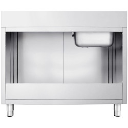 Стол-тумба с мойкой GGM Gastro SSK147BL1 (Inox) Thumb