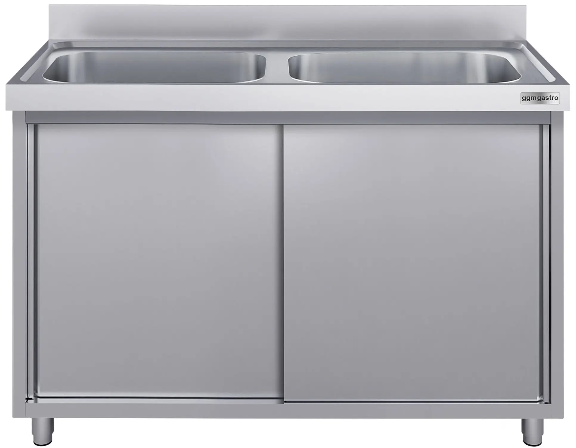 Masa-dulap cu chiuveta GGM Gastro SSK147BM2#ECO (Inox) - 2