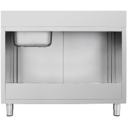 Стол-тумба с мойкой GGM Gastro SSK147BR1#ECO (Inox) Thumb