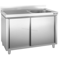 Стол-тумба с мойкой GGM Gastro SSK147BR1 (Inox)