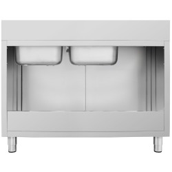 Стол-тумба с мойкой GGM Gastro SSK167BR2#ECO (Inox) Thumb