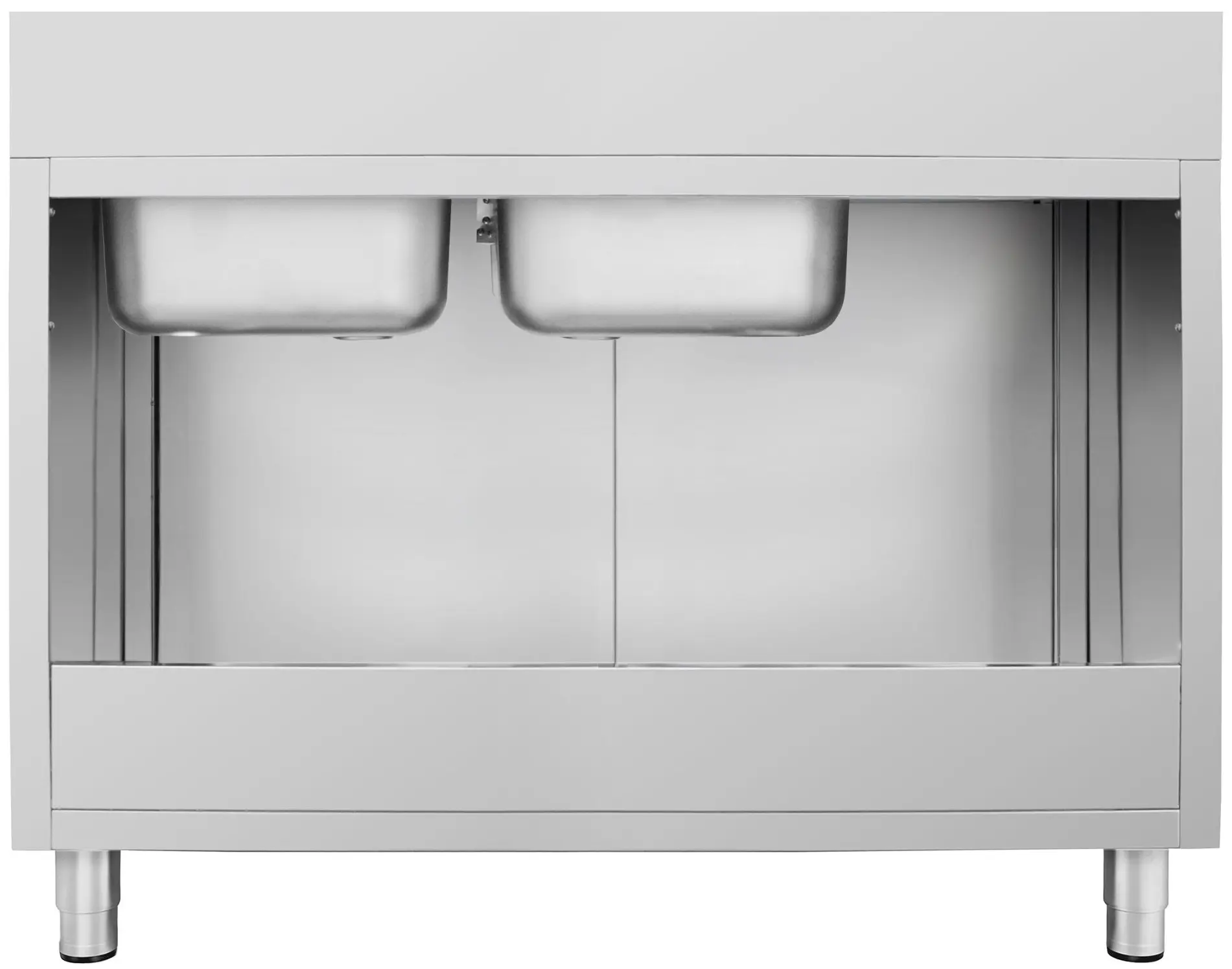 Стол-тумба с мойкой GGM Gastro SSK167BR2#ECO (Inox) - 4