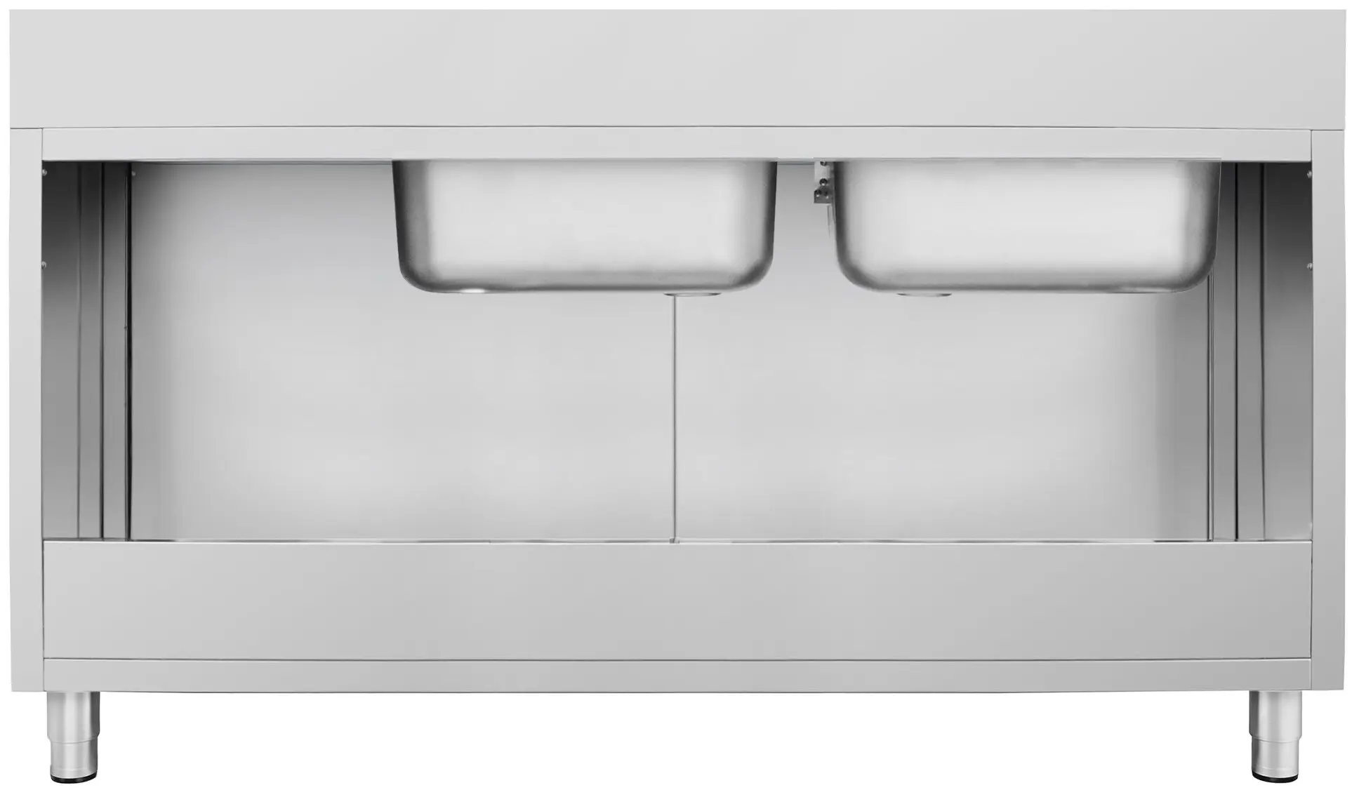 Masa-dulap cu chiuveta GGM Gastro SSK186BL2#ECO (Inox) - 4