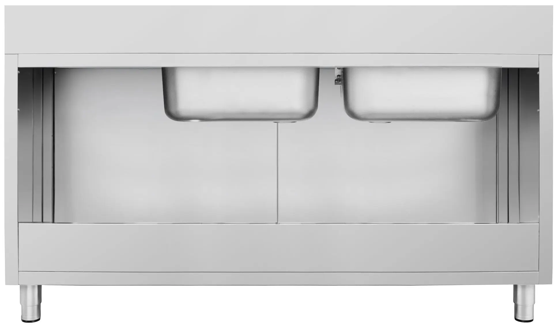 Стол-тумба с мойкой GGM Gastro SSK187BL2#ECO (Inox) - 4