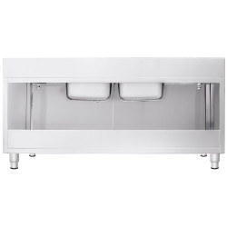 Стол-тумба с мойкой GGM Gastro SSK206BM2 (Inox) Thumb