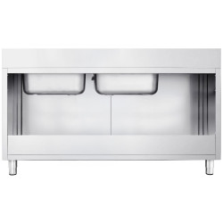 Стол-тумба с мойкой GGM Gastro SSK206BR2 (Inox) Thumb