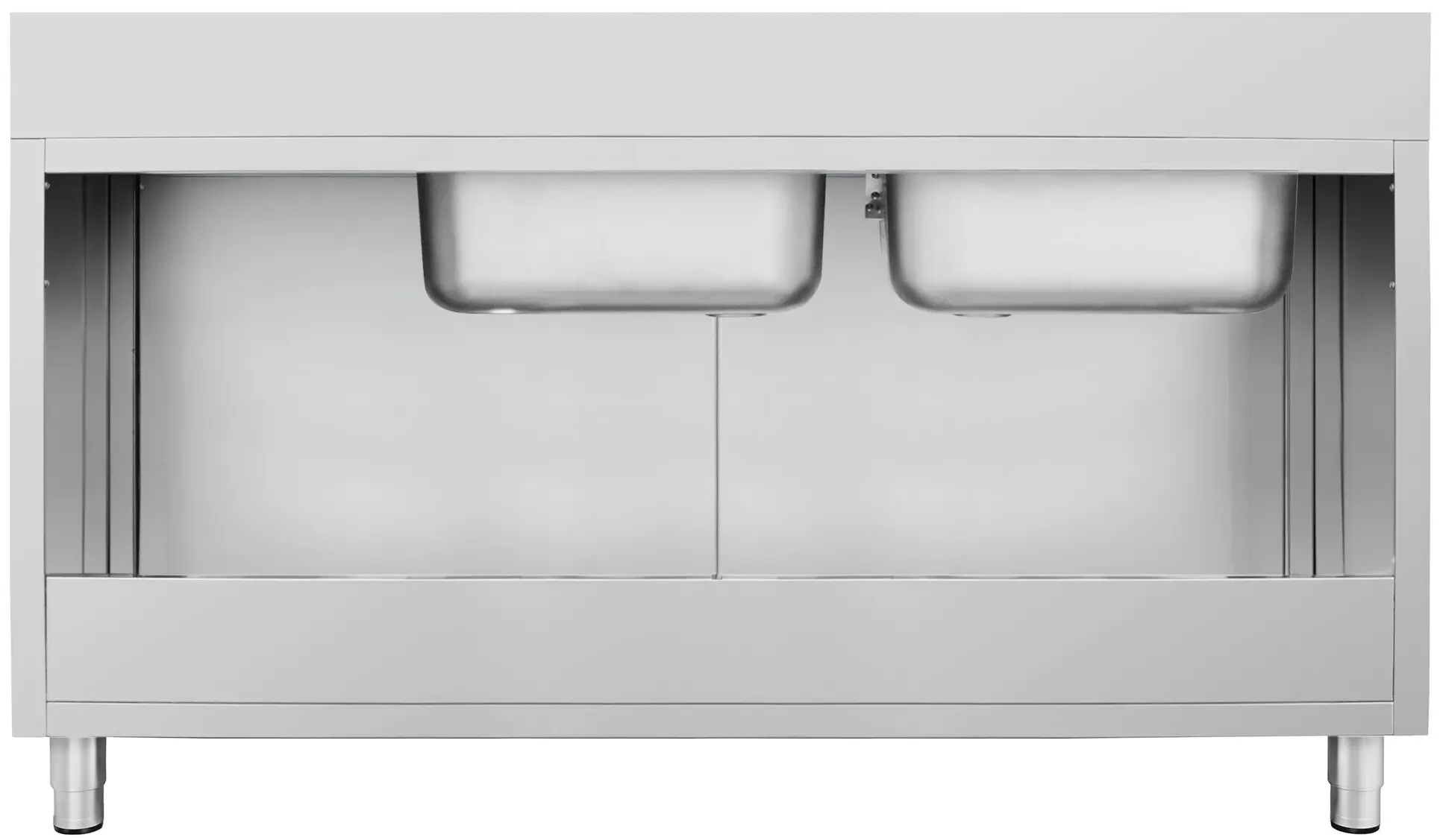 Стол-тумба с мойкой GGM Gastro SSK207BL2#ECO (Inox) - 4