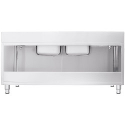 Стол-тумба с мойкой GGM Gastro SSK207BM2 (Inox) Thumb