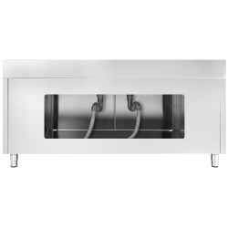 Стол-тумба с мойкой GGM Gastro SSK207BM2 (Inox) Thumb