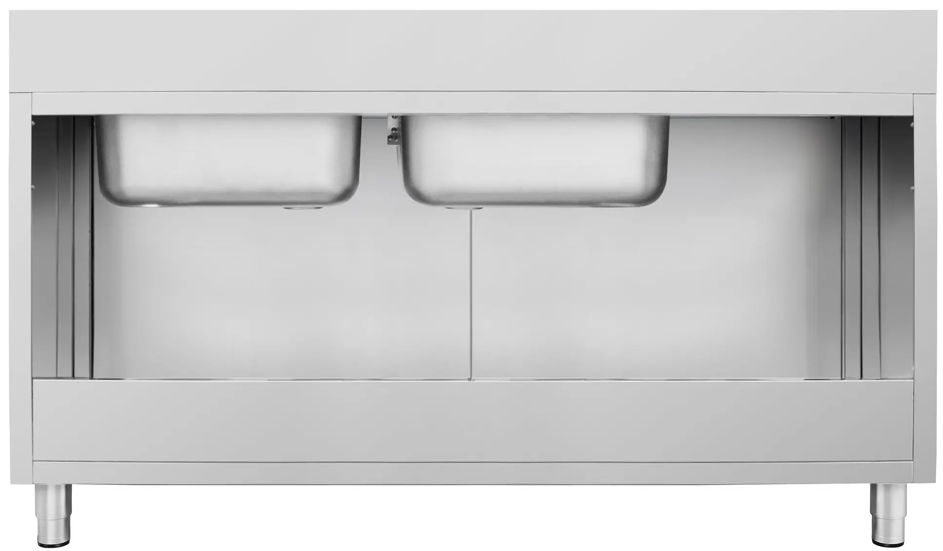 Стол-тумба с мойкой GGM Gastro SSK207BR2#ECO (Inox) - 4