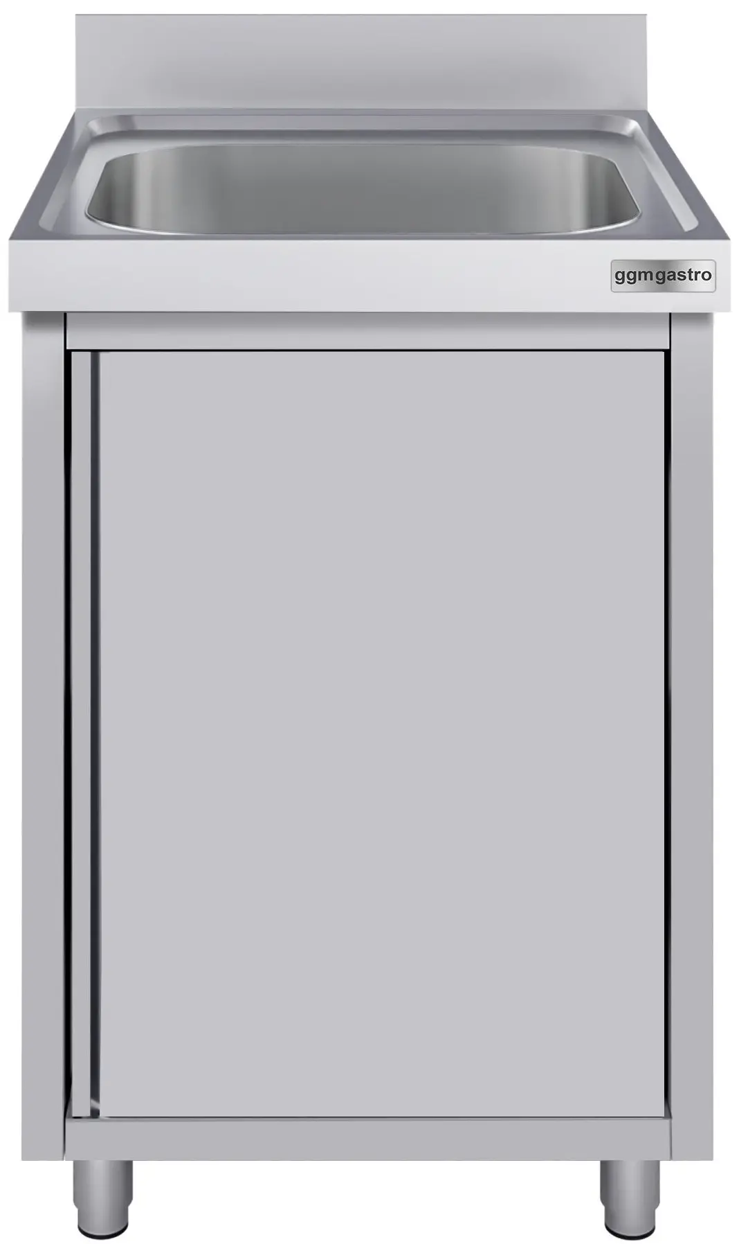 Стол-тумба с мойкой GGM Gastro SSK66BM1#ECO (Inox) - 2