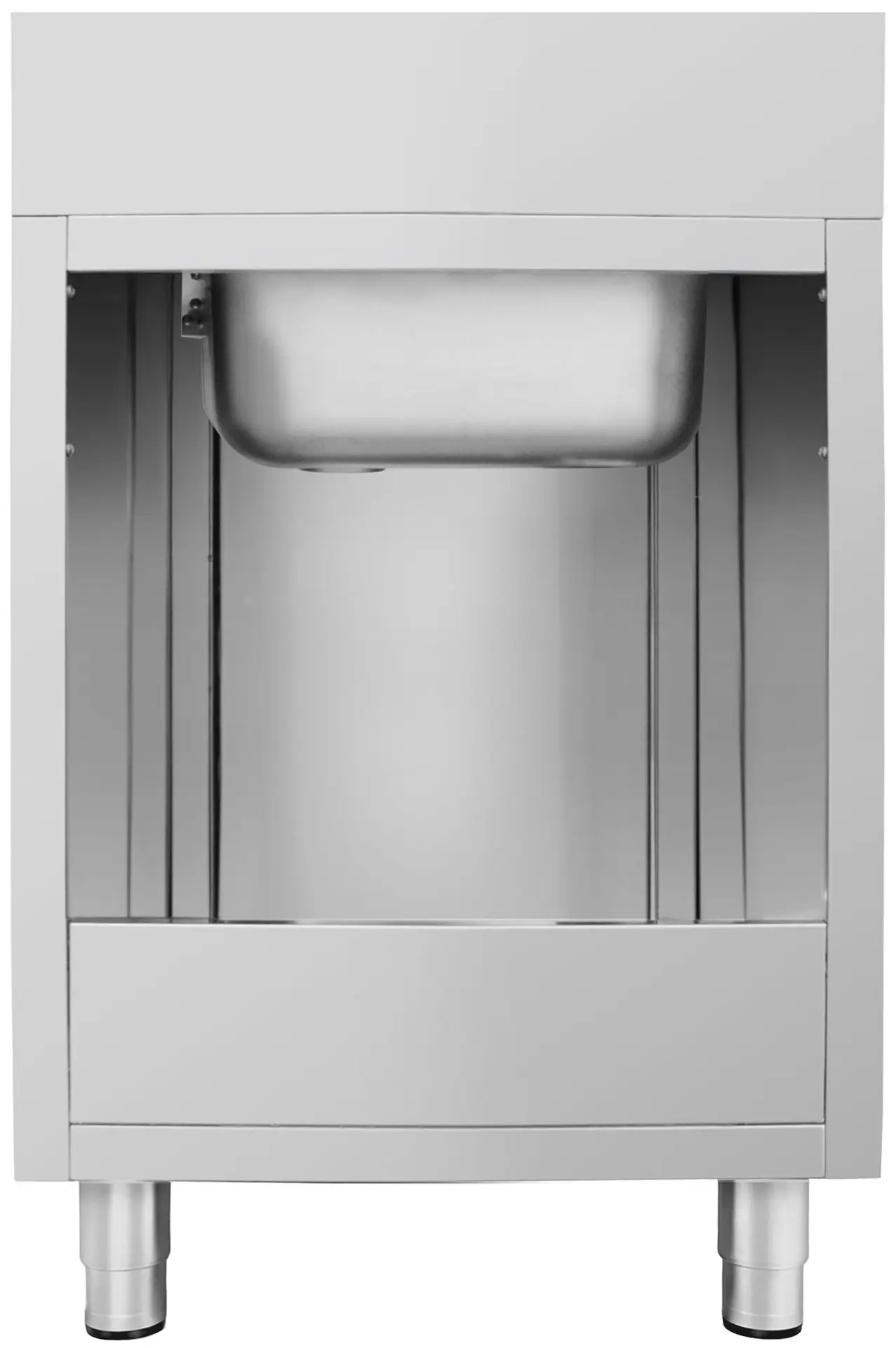 Стол-тумба с мойкой GGM Gastro SSK66BM1#ECO (Inox) - 4