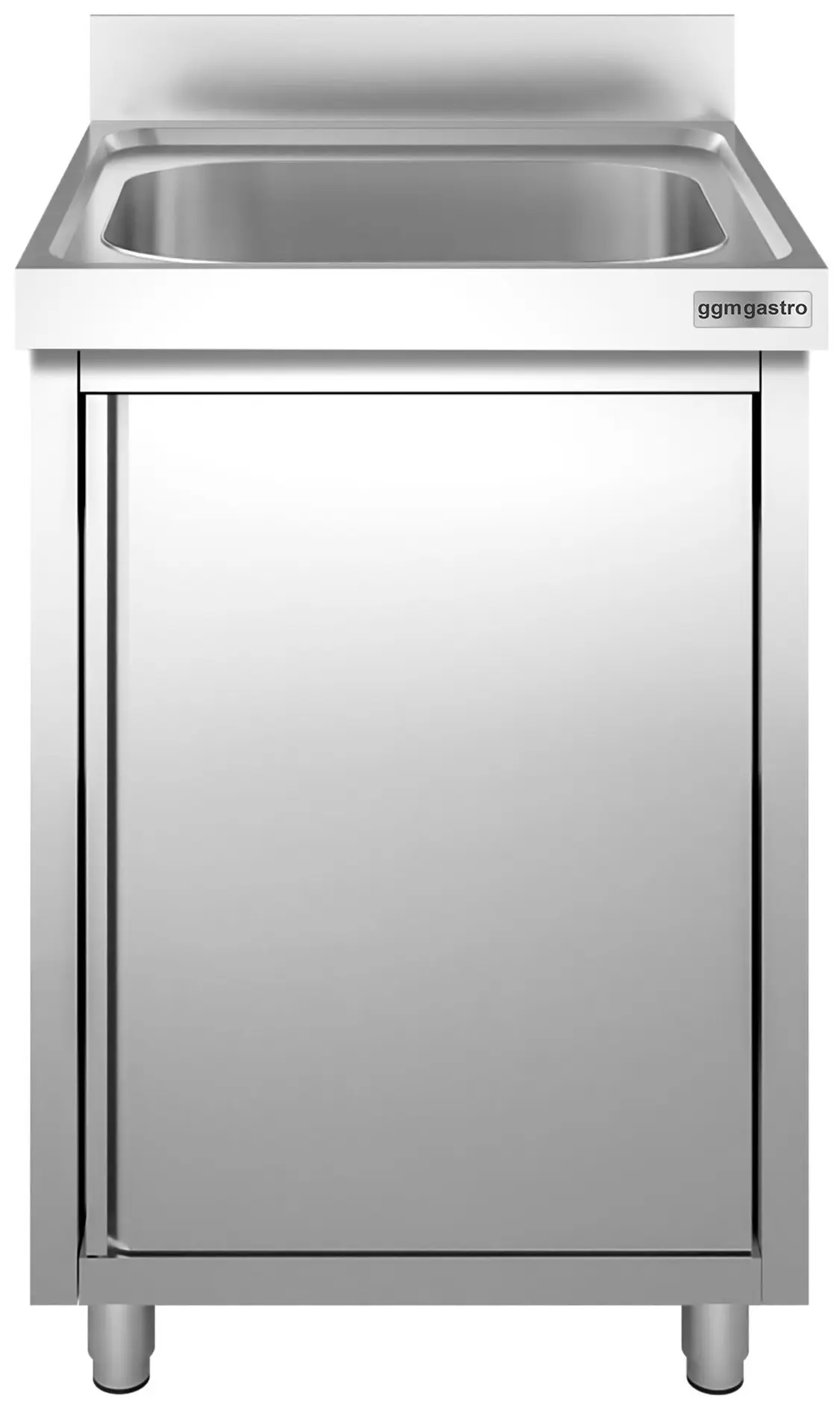 Стол-тумба с мойкой GGM Gastro SSK66BM1 (Inox) - 2