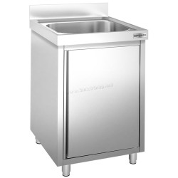 Стол-тумба с мойкой GGM Gastro SSK66BM1 (Inox)