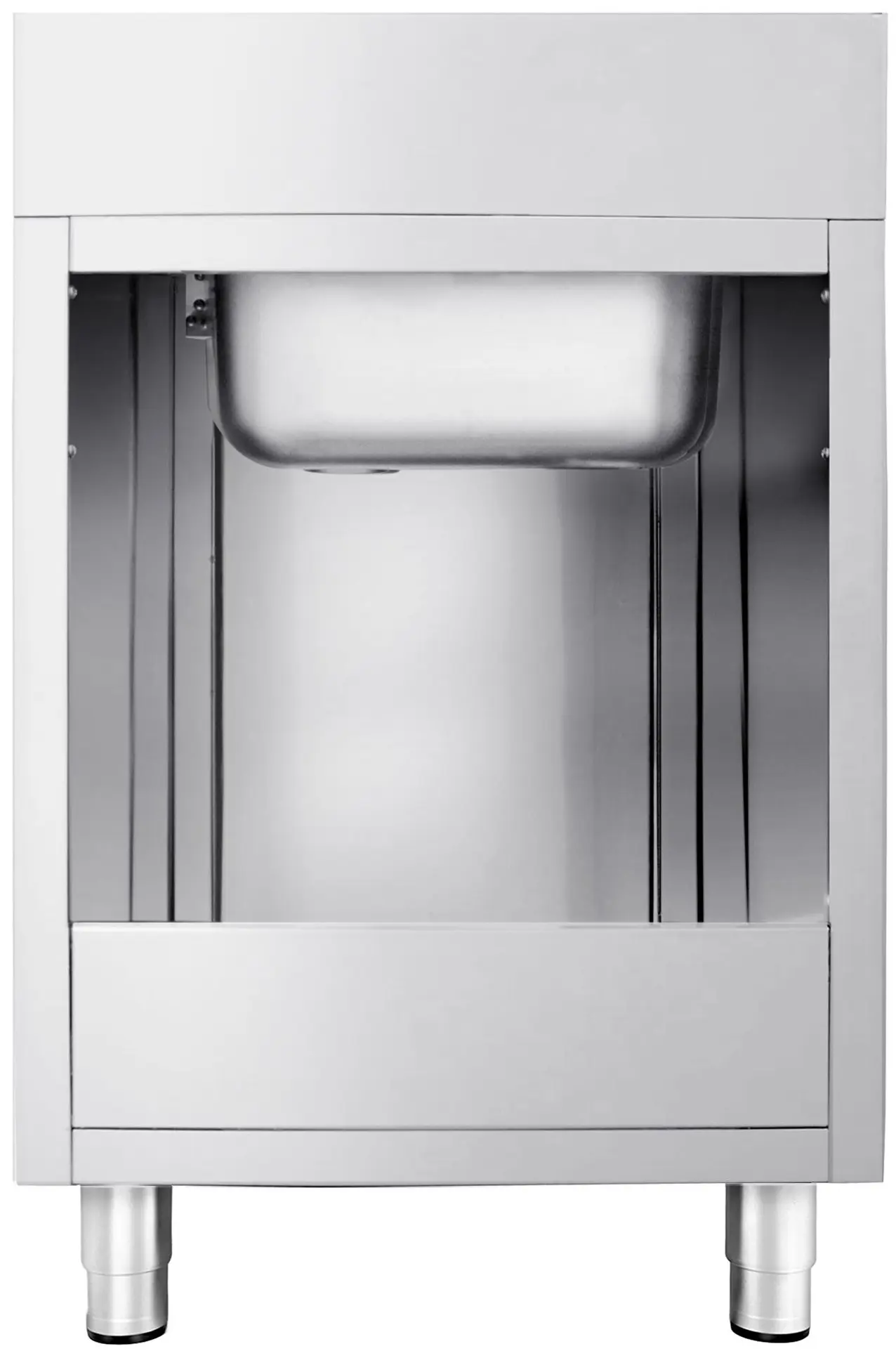 Стол-тумба с мойкой GGM Gastro SSK66BM1 (Inox) - 4