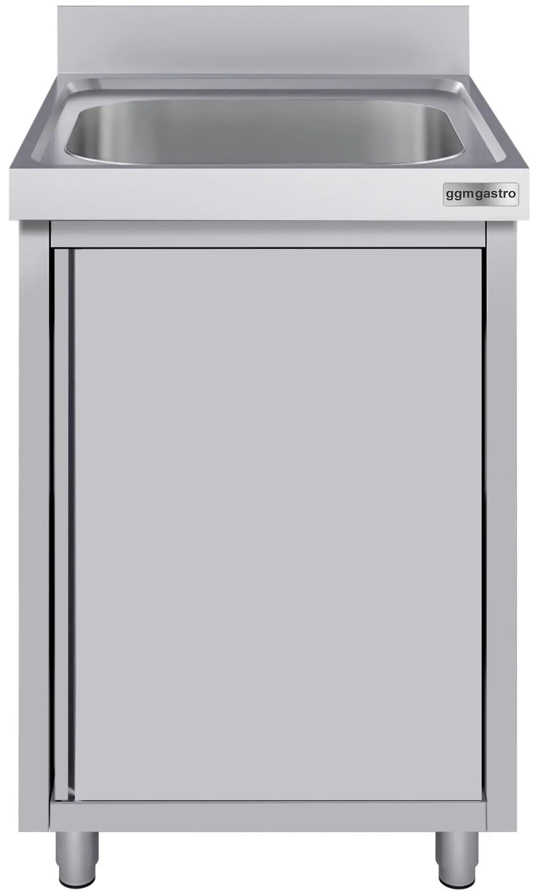 Стол-тумба с мойкой GGM Gastro SSK67BM1#ECO (Inox) - 2