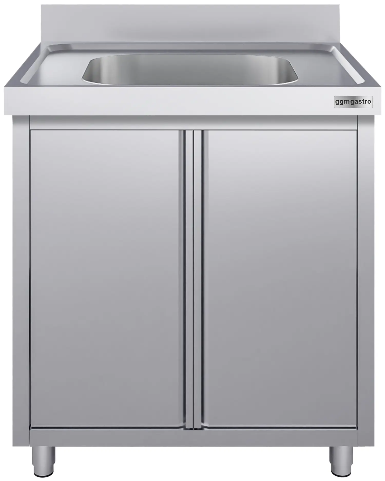 Masa-dulap cu chiuveta GGM Gastro SSK86BM1#ECO (Inox) - 2
