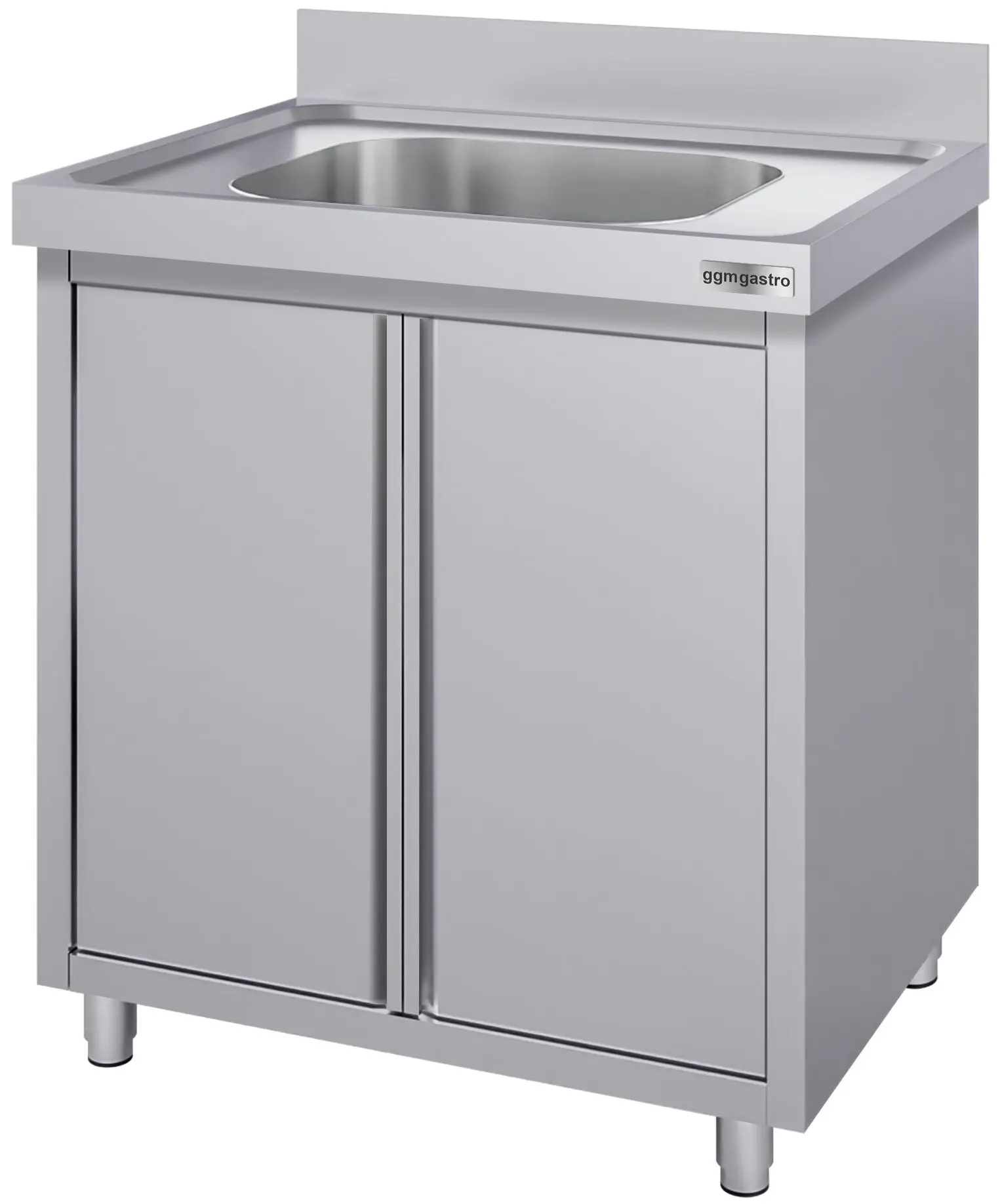 Masa-dulap cu chiuveta GGM Gastro SSK86BM1#ECO (Inox) - 3
