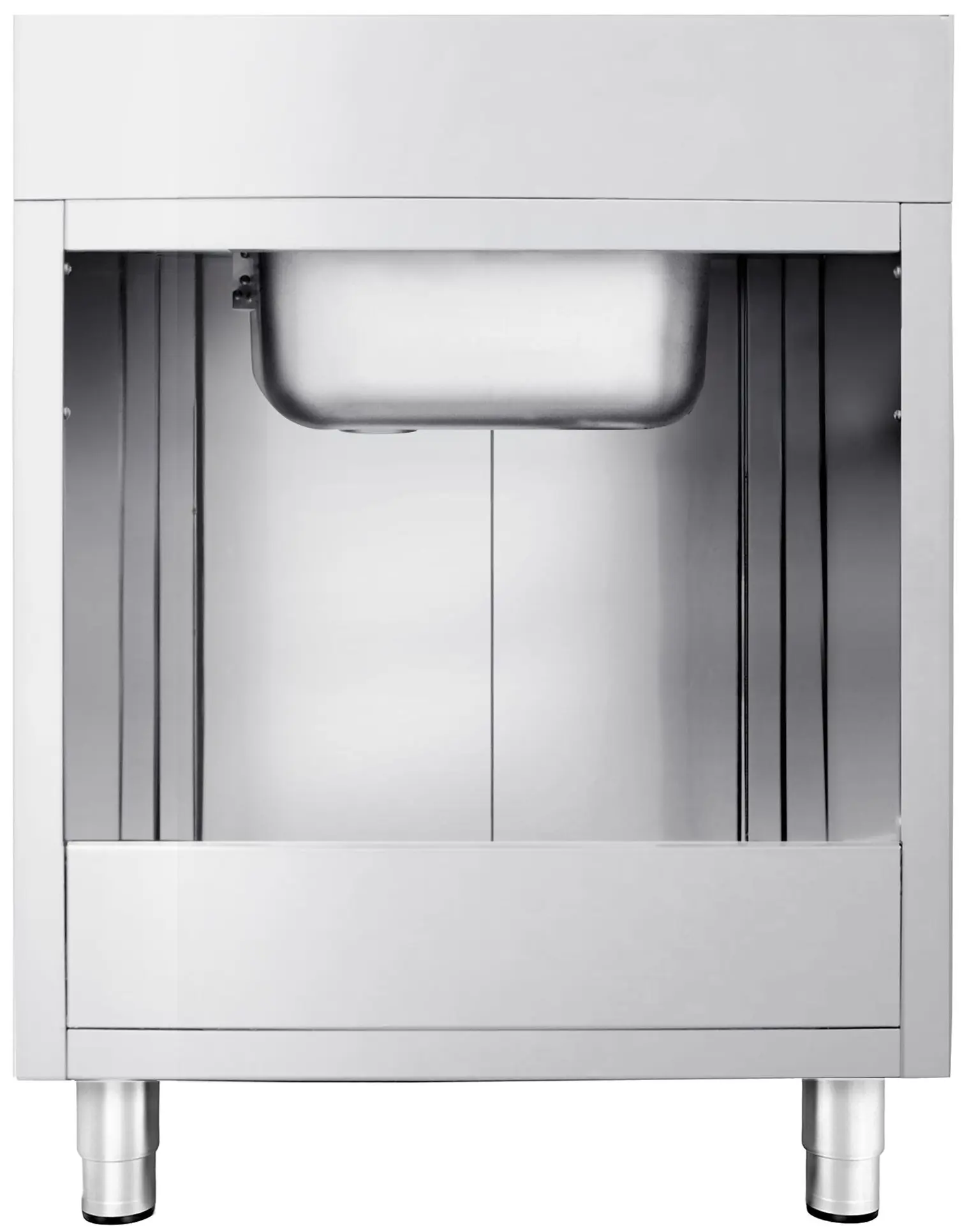 Стол-тумба с мойкой GGM Gastro SSK87BM1 (Inox) - 4